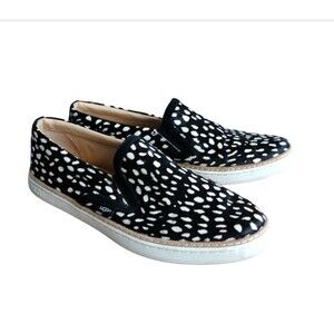 2/$30 Ugg Soleda Sneakers Loafers Size 9.5‎ Exotic Calf Hair Slip On Casual